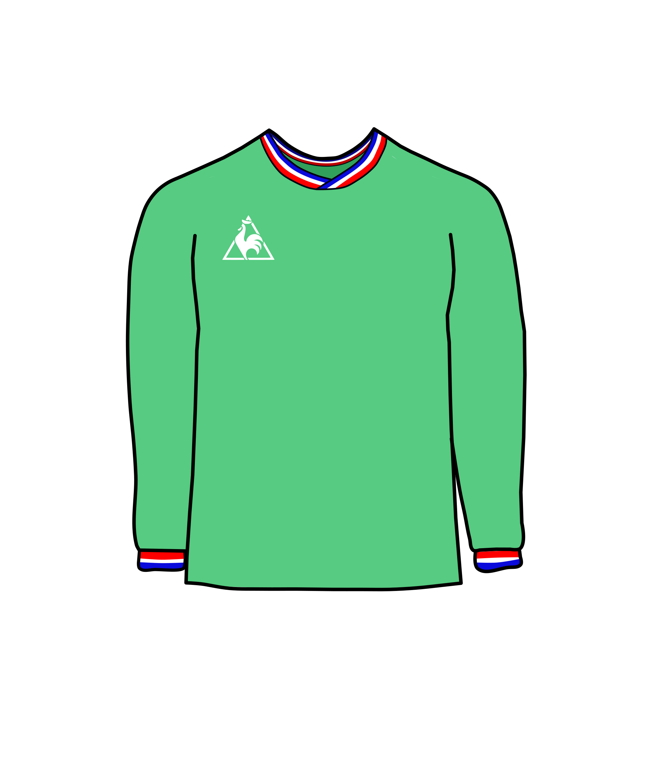 St Etienne's green football kit, inspired by the Casino supermarket chain's logo.
